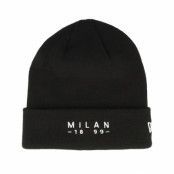 New Era - Football Svart cuff Beanie - AC Milan Est Wordmark Black Cuff @ Hatstore