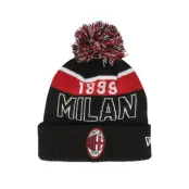 New Era - Football Svart pom Beanie - AC Milan Fa25 Sport Beanie Black/Red Pom @ Hatstore