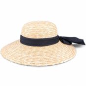 Sur la tête - Beige straw Hatt - Milan Boater Straw Sun Hat @ Hatstore