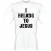 Milan T-shirt I Belong To Jesus Tee Kaka Vit L