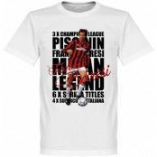 Milan T-shirt Legend Franco Baresi Legend Vit XXXXL