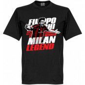 Milan T-shirt Legend Inzaghi Legend Svart XXXL