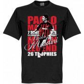 Milan T-shirt Legend Legend Paolo Maldini Svart 5XL