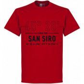 Milan T-shirt Milan San Siro Home Coordinate Röd XXL