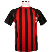 Milan T-shirt Randig Röd-svart XL