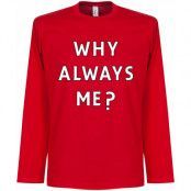 Milan T-shirt Why Always Me Long Sleeve Mario Balotelli Röd L